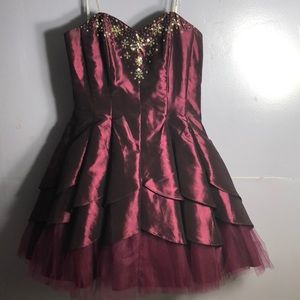 Maroon homecoming dress